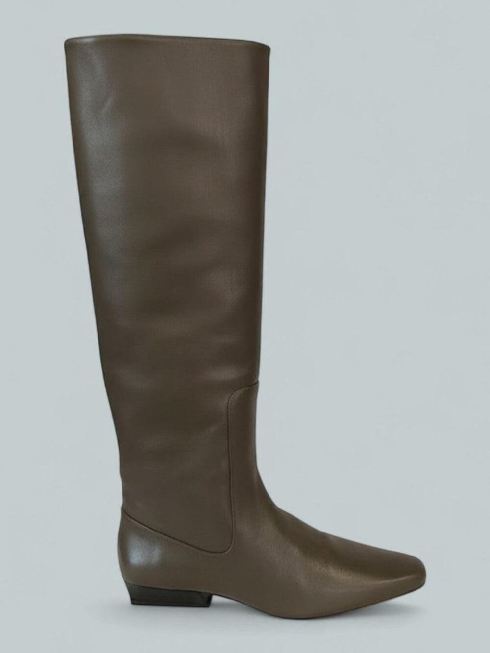 Women's Wally Leather Flat Boots - Truffle Leather